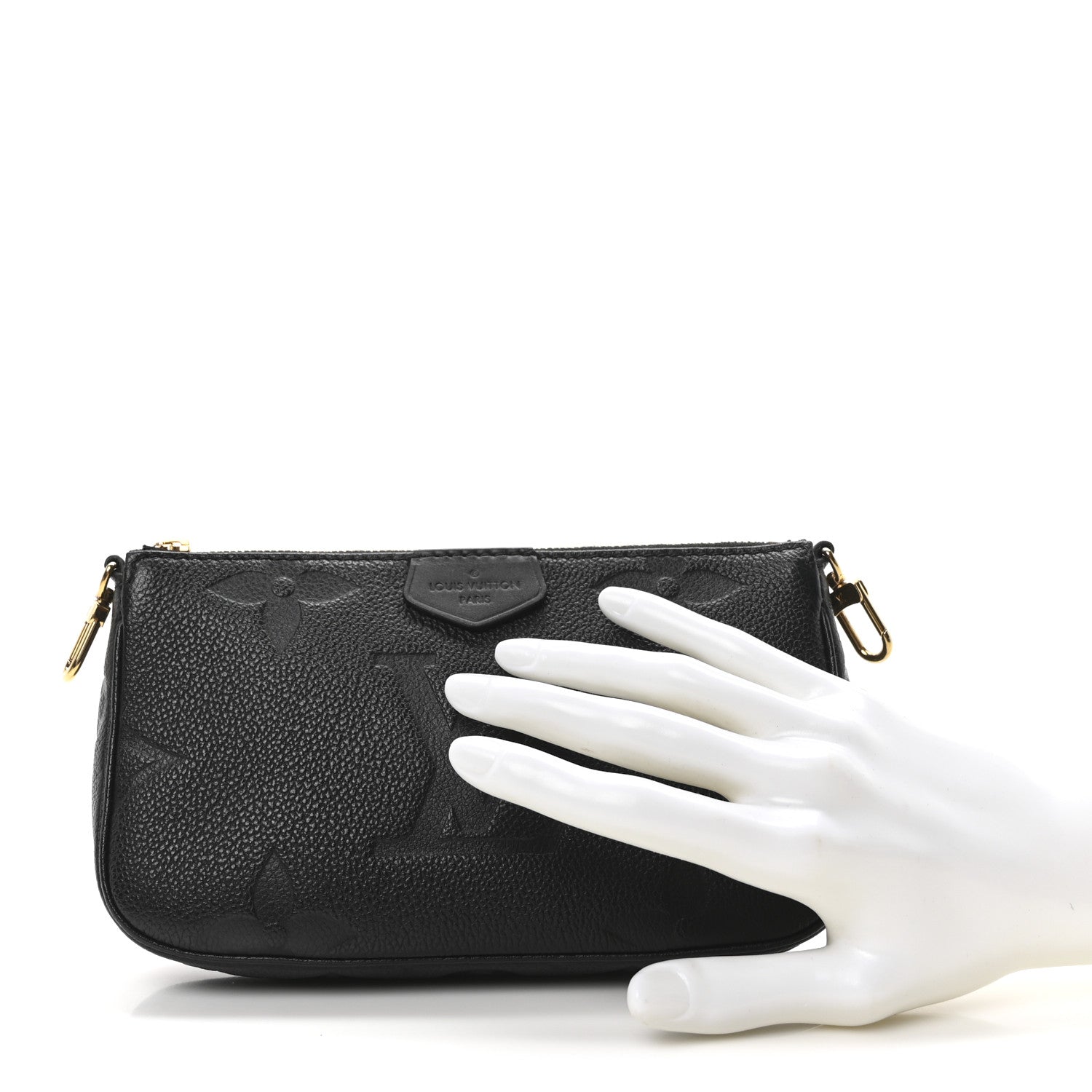 Louis Vuitton Empreinte Monogram Giant Multi Pochette Accessories Mini Pochette Black 2 of 10