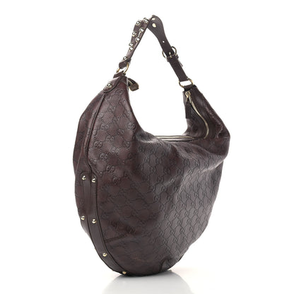 Gucci Guccissima Large Biba Hobo Dark Brown 3 of 11