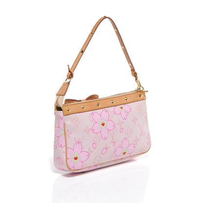 Louis Vuitton Monogram Cherry Blossom Pochette Accessories Pink 3 of 7