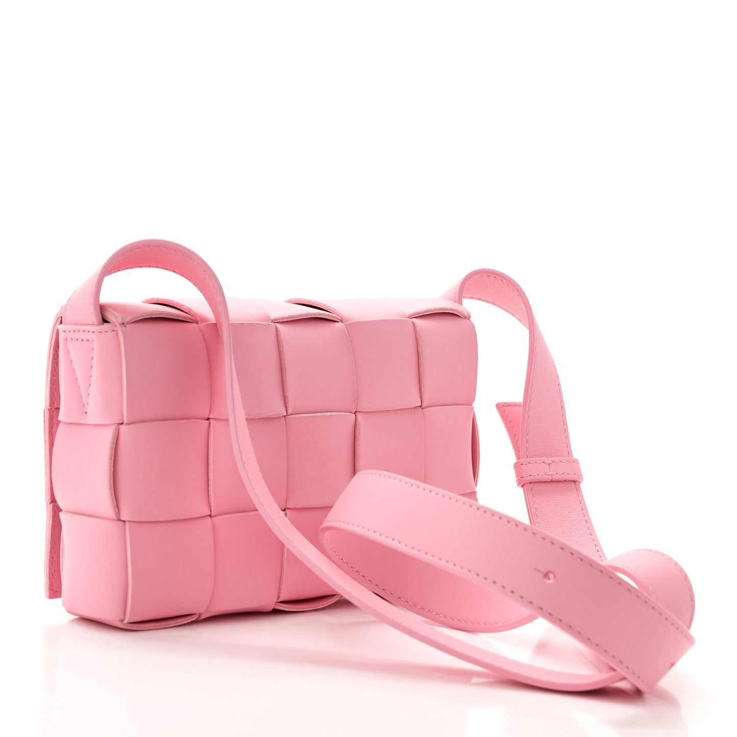 Lambskin Maxi Intrecciato Small Cassette Crossbody Bag Ribbon