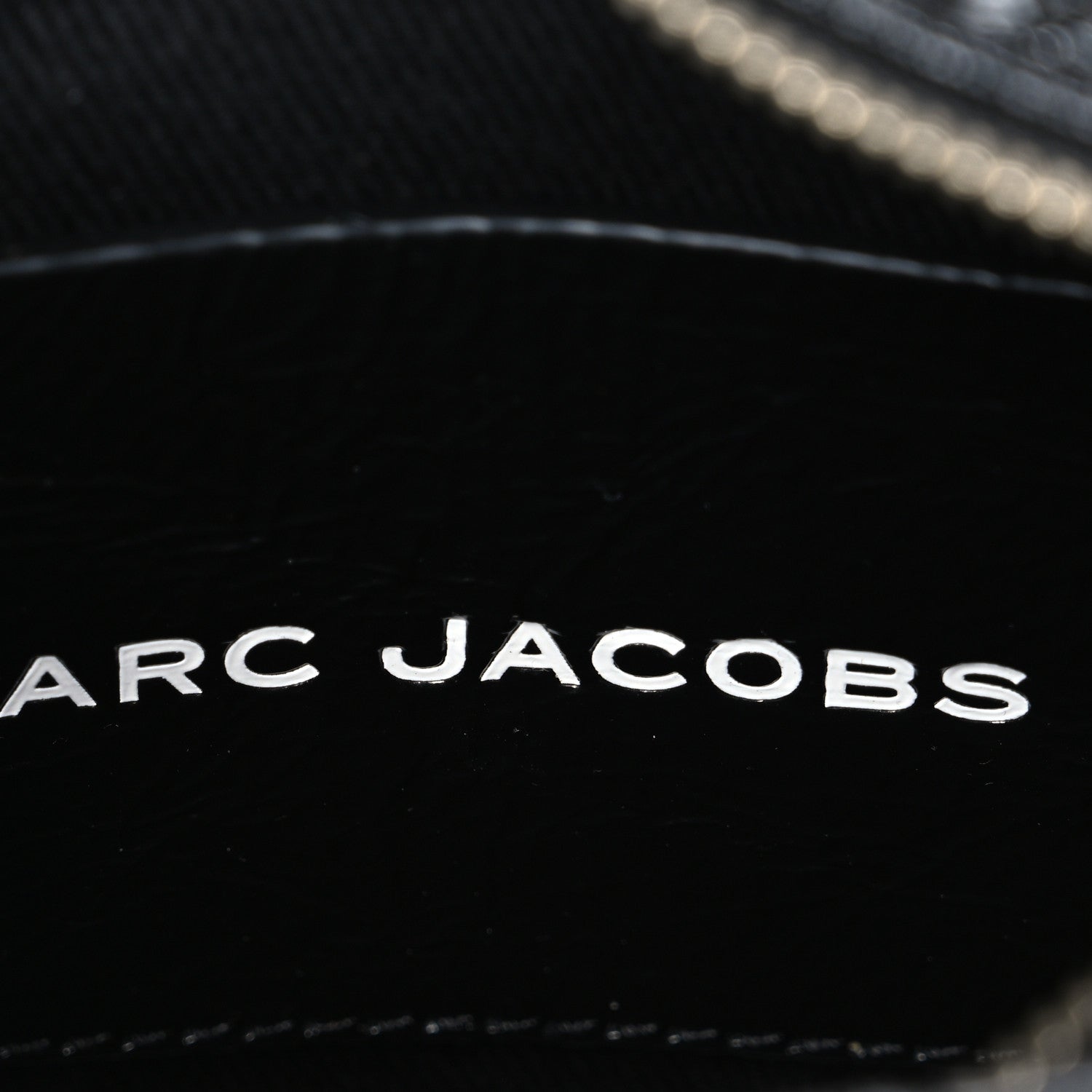Marc Jacobs Shiny Crinkled Calfskin Mini The Tote Bag Black 6 of 10