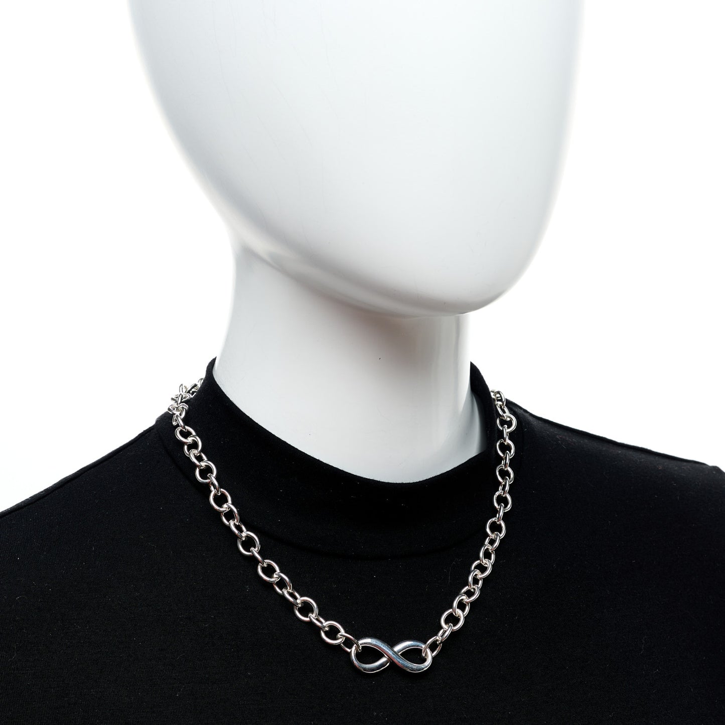 Sterling Silver Infinity Link Necklace