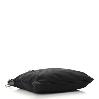 Prada Tessuto Nylon Saffiano Flat Messenger Bag Black 3 of 11