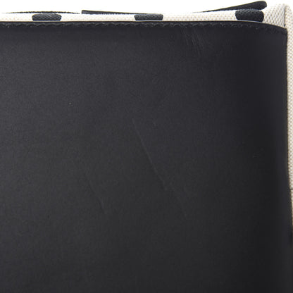 Balenciaga Cotton Canvas Polka Dot S Navy Cabas Natural Black 11 of 11