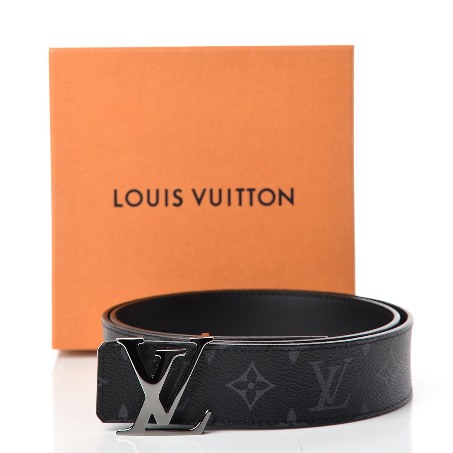 Monogram Eclipse Taigarama 40mm LV Initiales Reversible Belt 85 34 Black