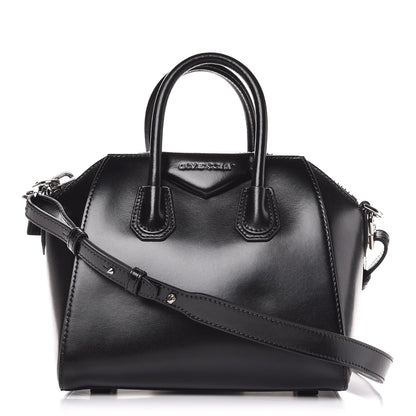 Givenchy Shiny Lord Calfskin Mini Antigona Black 1 of 8