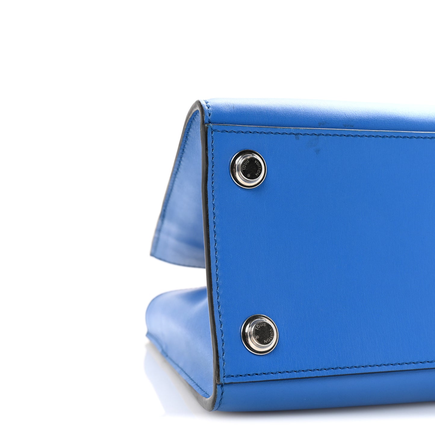 Calfskin City Steamer PM Silver Blue