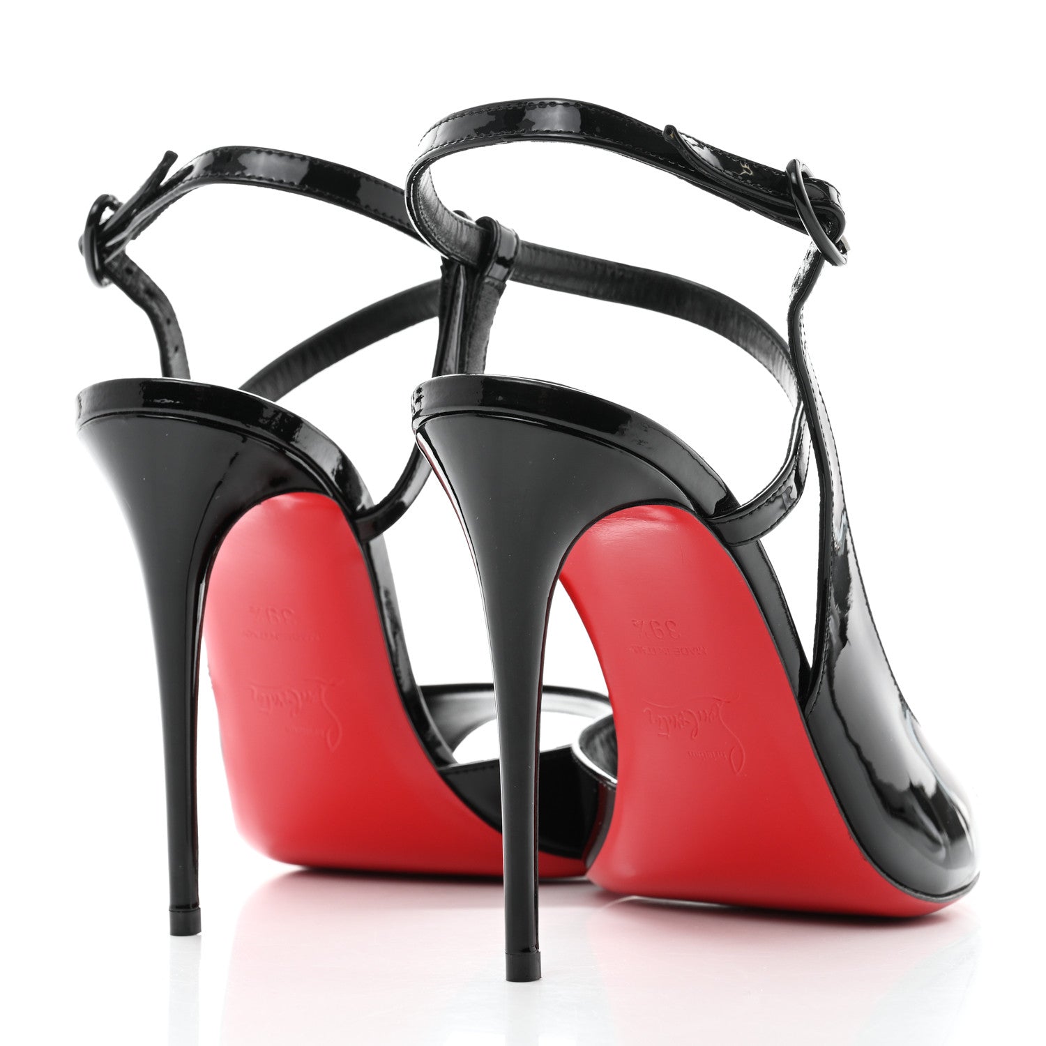 Christian Louboutin Patent Jenlove 100 Pumps 39.5 Black 4 of 8