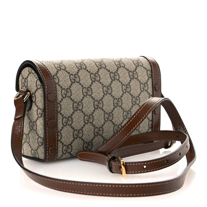 Louis Vuitton GG Supreme Monogram Mini Horsebit 1955 Shoulder Bag Beige Brown Sugar 3 of 12