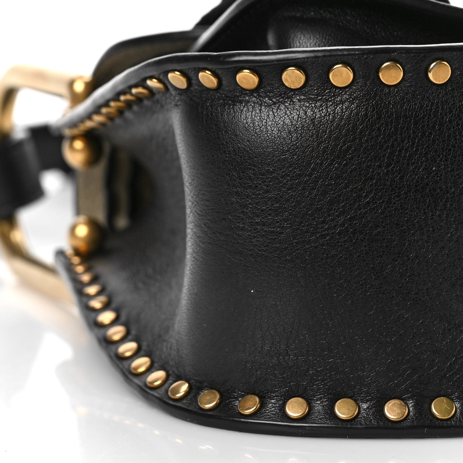 Chloe Calfskin Braided Mini Hudson Shoulder Bag Black 8 of 9