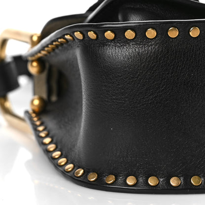 Chloe Calfskin Braided Mini Hudson Shoulder Bag Black 8 of 9
