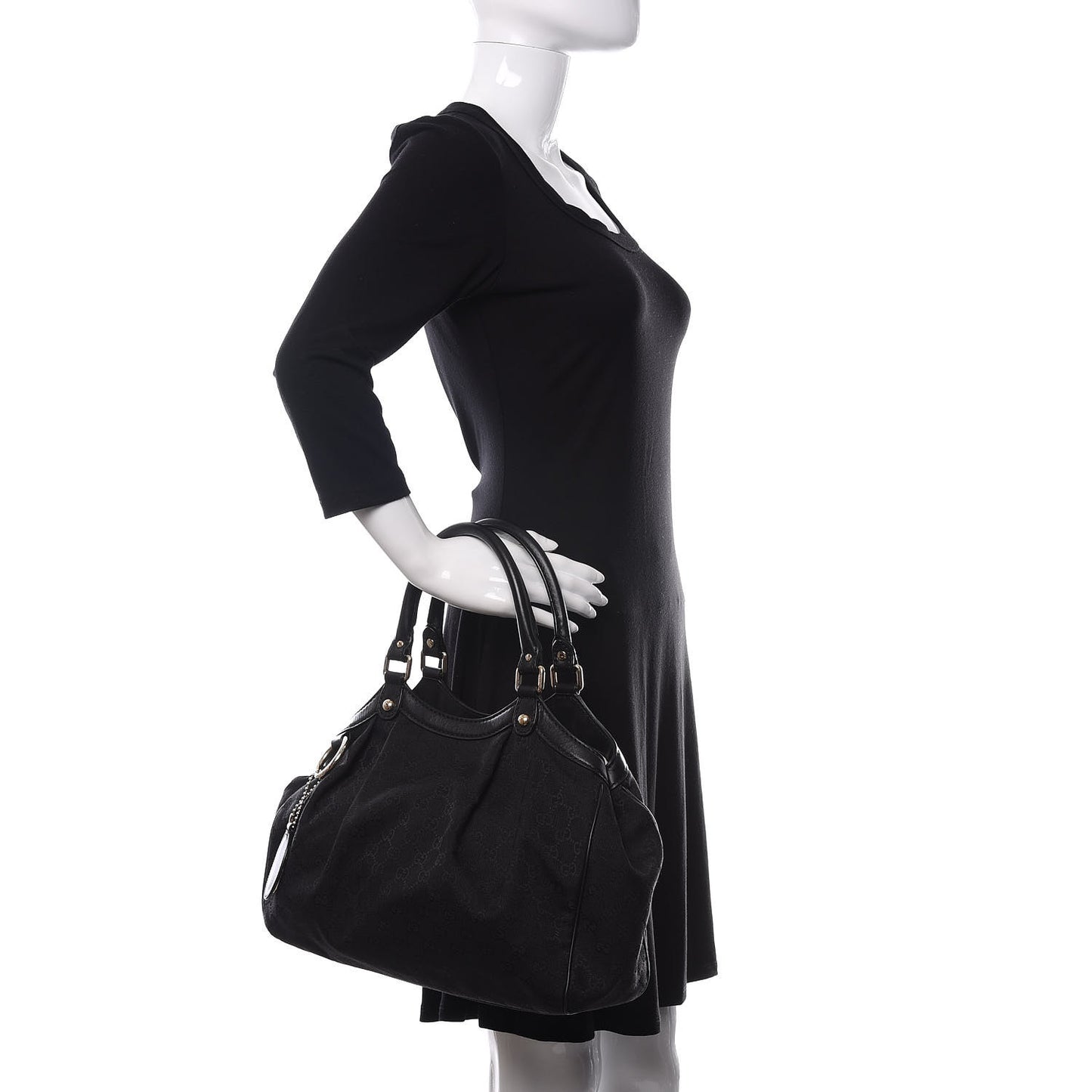 Monogram Medium Sukey Black
