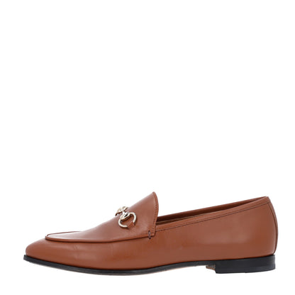 Gucci Calfskin Womens Jordaan Loafers 37 Sweet Chestnut 1 of 11