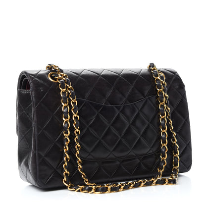 Chanel Lambskin Quilted Medium Double Flap Black 3 of 16