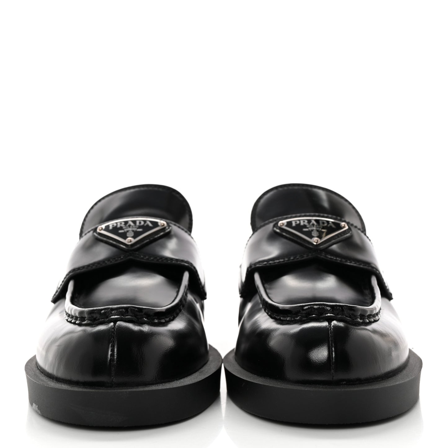 Spazzolato Triangle 40mm Loafer Mules 37 Black