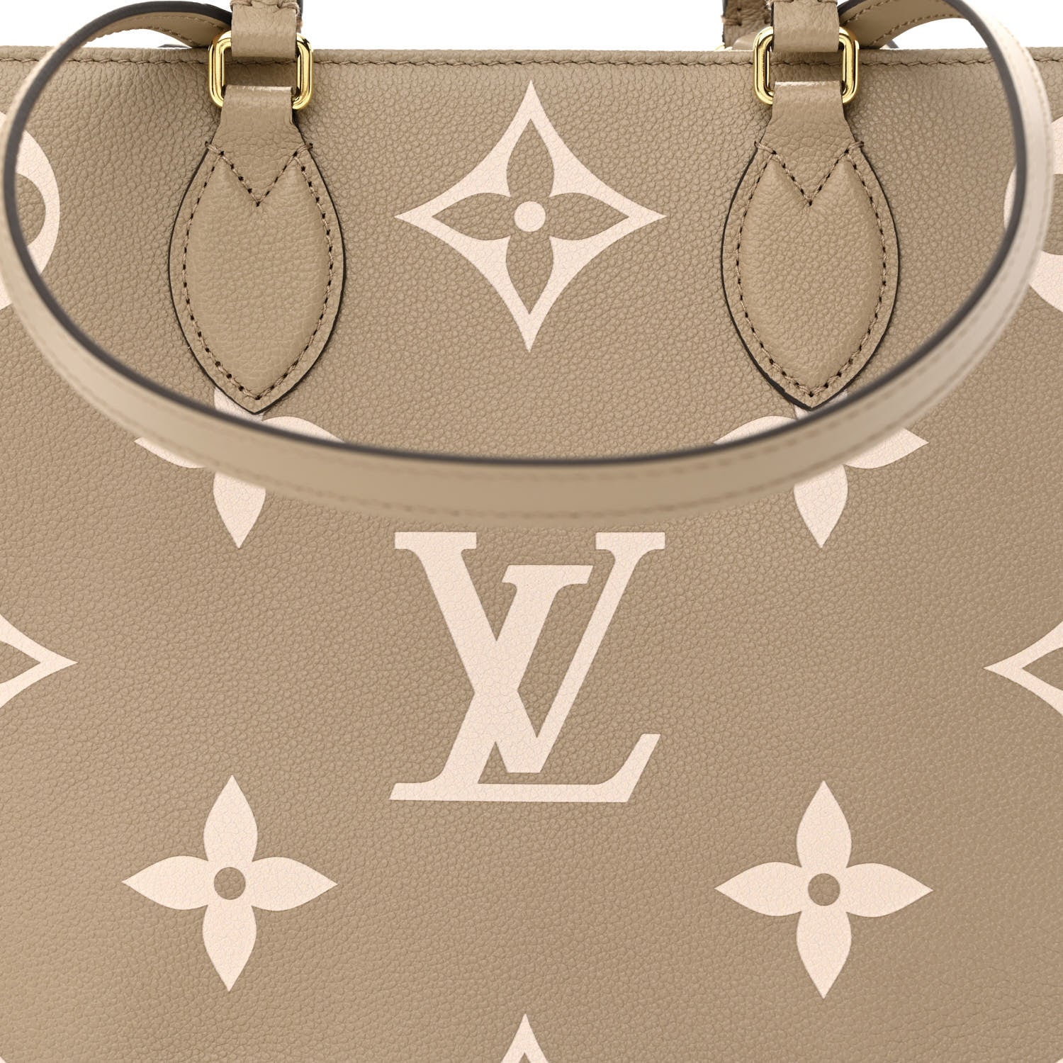 Louis Vuitton Empreinte Monogram Giant Onthego MM Tourterelle Creme 7 of 9