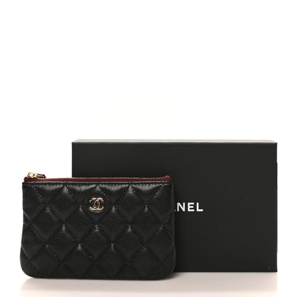 Chanel Caviar Quilted Small Cosmetic Case Black 8 of 8