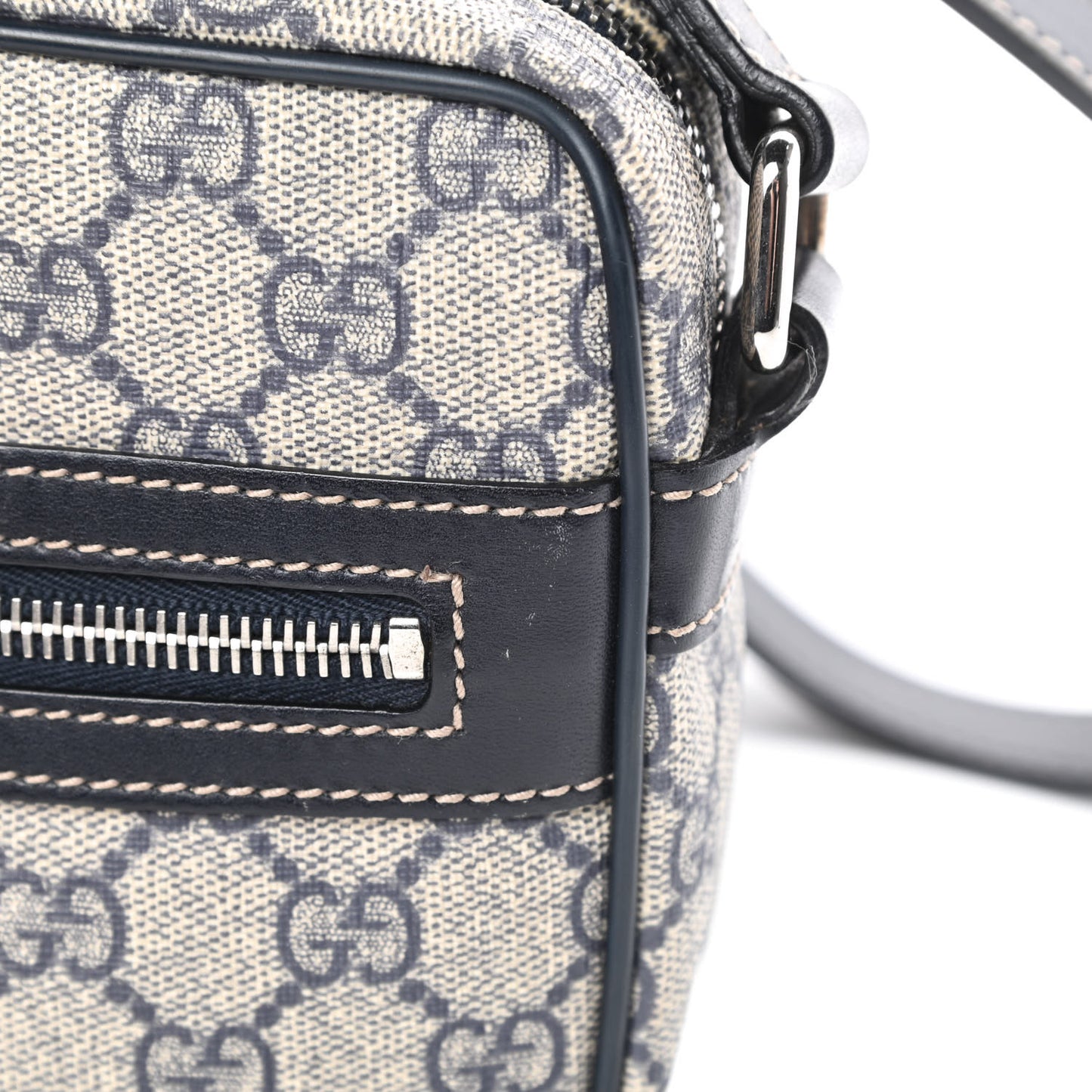 GG Plus Monogram Small Shoulder Bag Navy