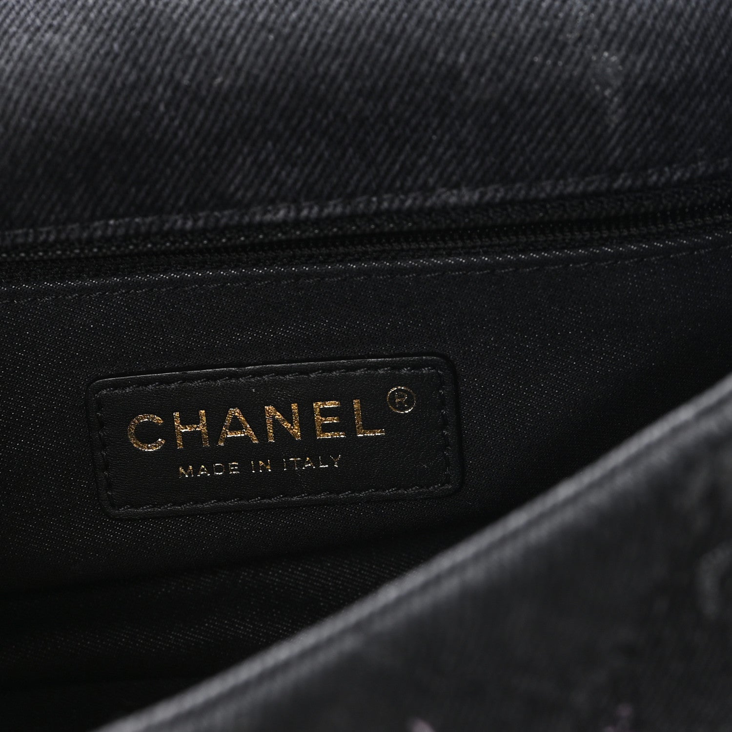 Chanel Denim Quilted Denim Mood Mini Rectangular Flap Black Multicolor 5 of 10