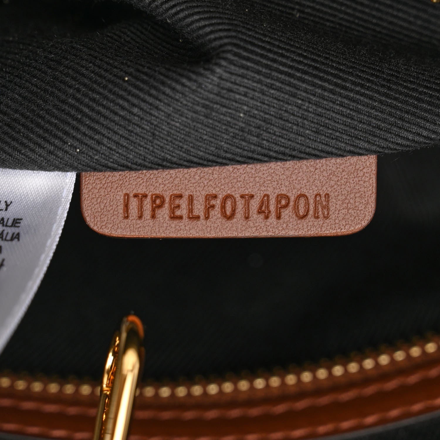 Burberry E-Canvas Check Medium Tote Dark Birch Brown 7 of 10