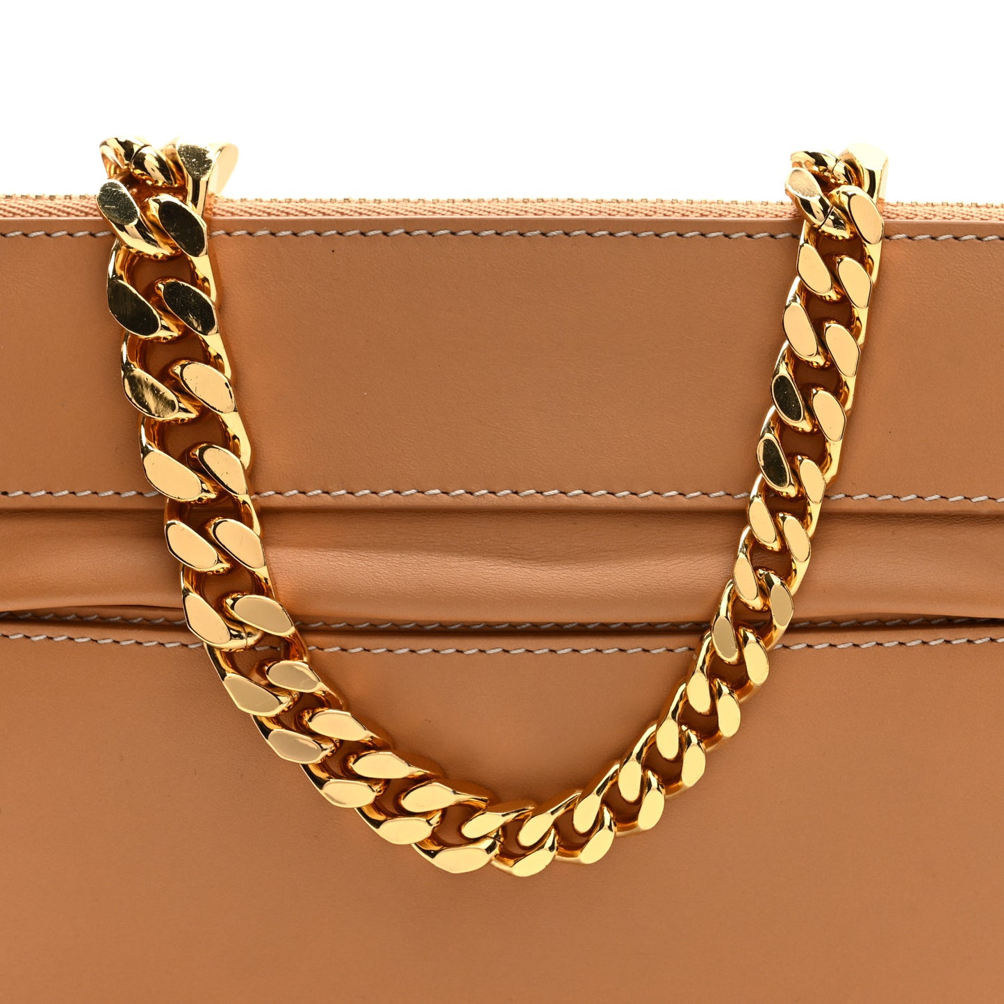 Calfskin Mini Olympia Chain Shoulder Bag Warm Sand