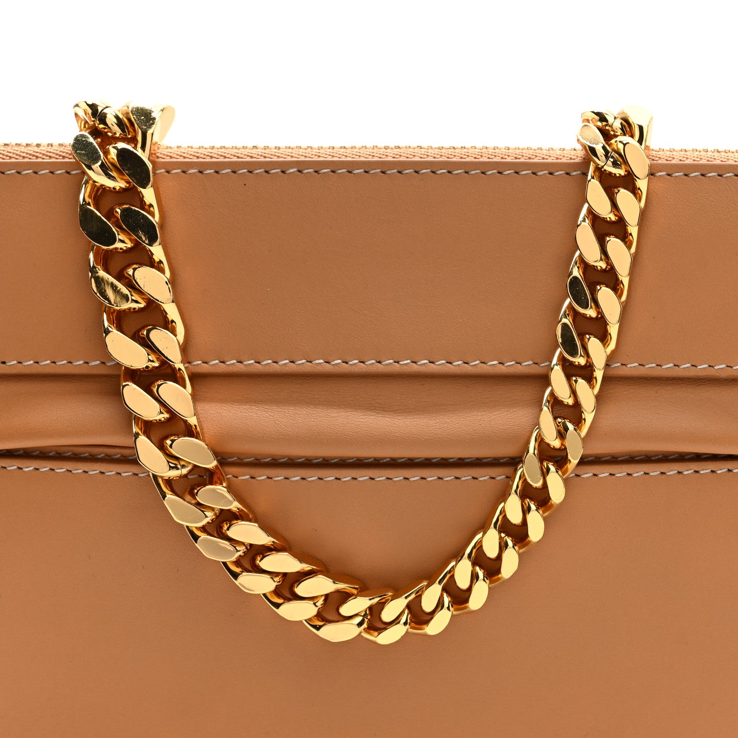 Burberry Calfskin Mini Olympia Chain Shoulder Bag Warm Sand 7 of 9