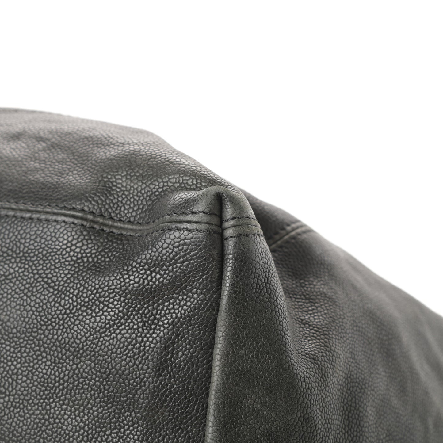 Distressed Caviar XL Coco Cabas Black