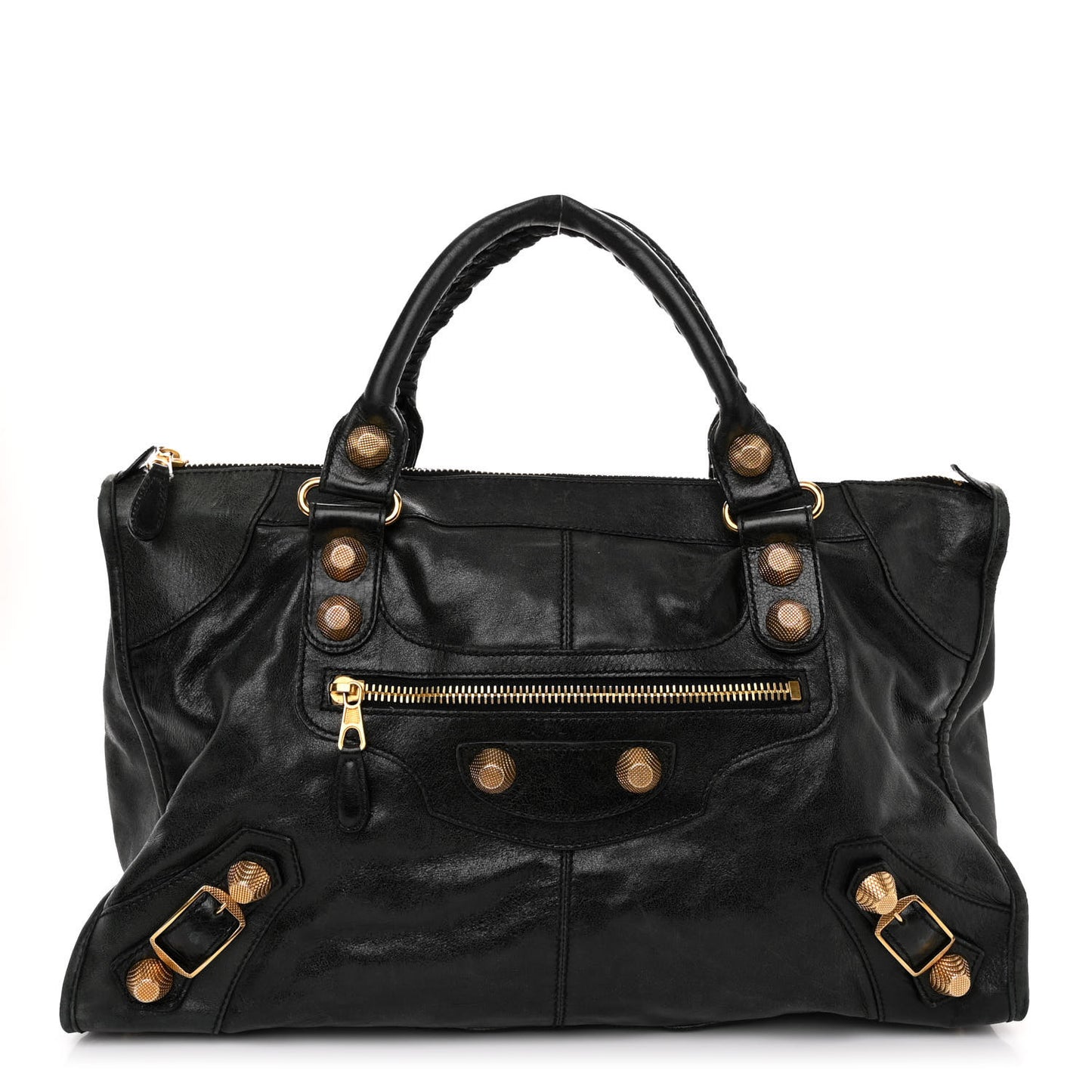 Agneau Giant 21 Gold Hardware Work Black