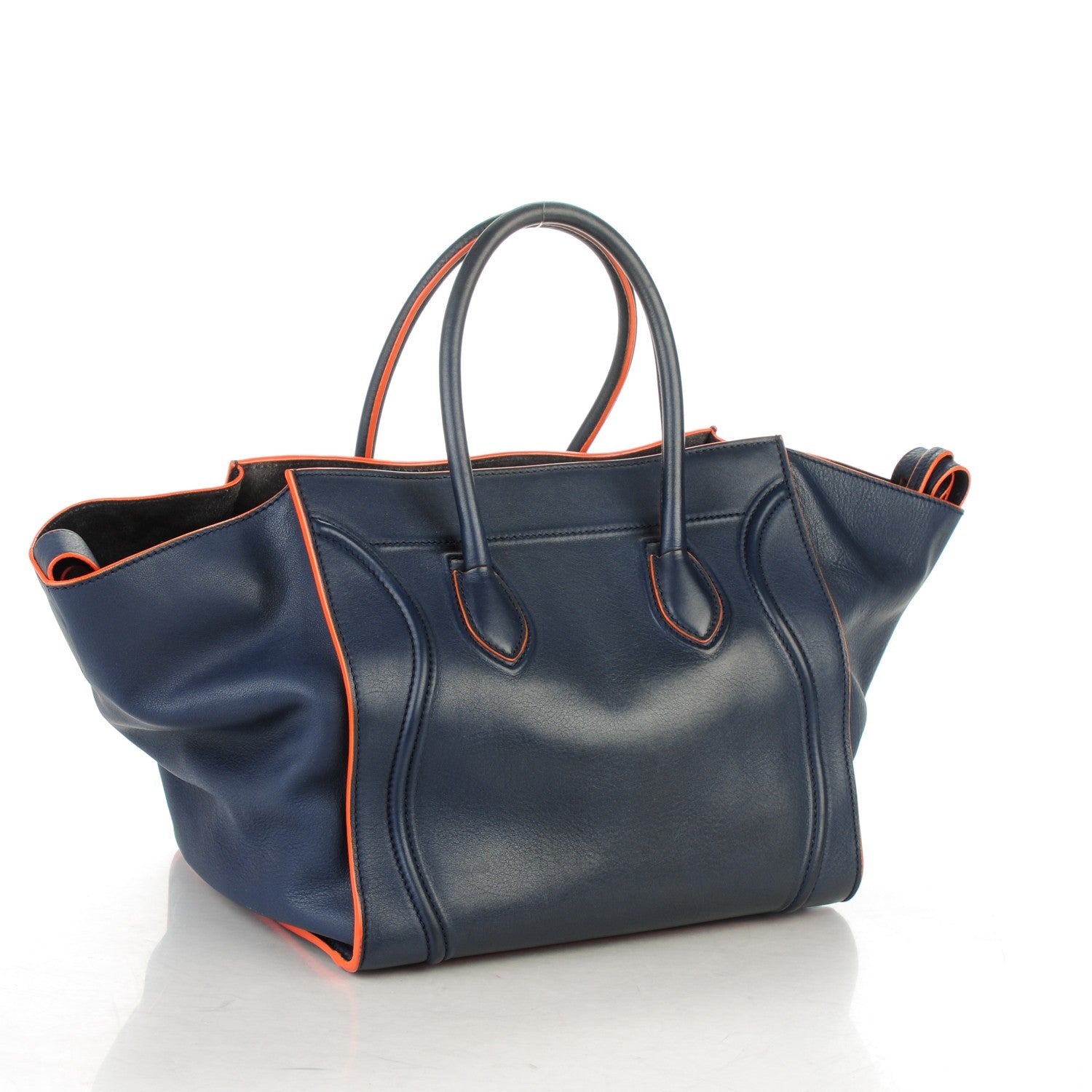 Celine Supple Calfskin Medium Phantom Luggage Midnight 3 of 8