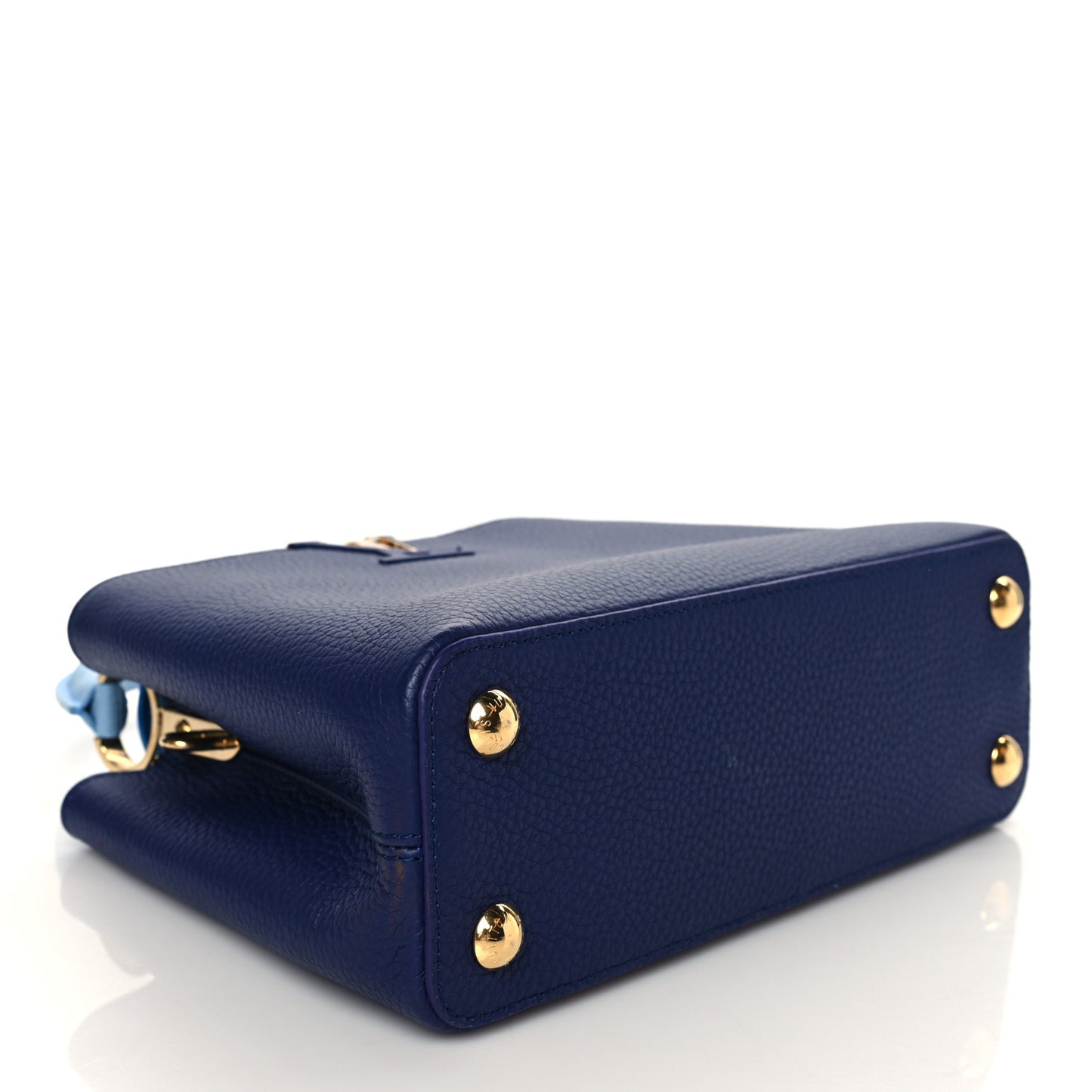 Taurillon Enamel Flower Chain Capucines BB Blue