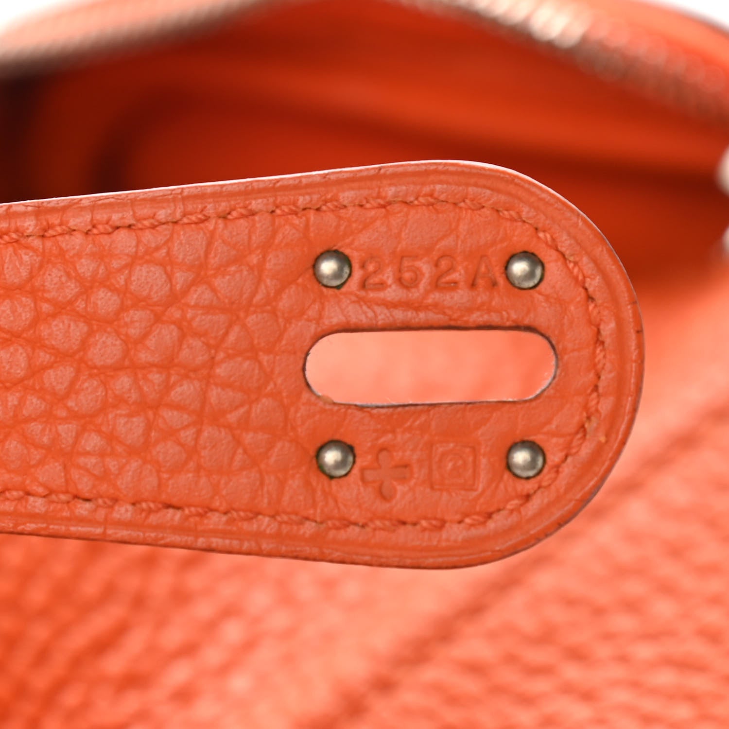 Hermes Taurillon Clemence Lindy 30 Orange 7 of 12