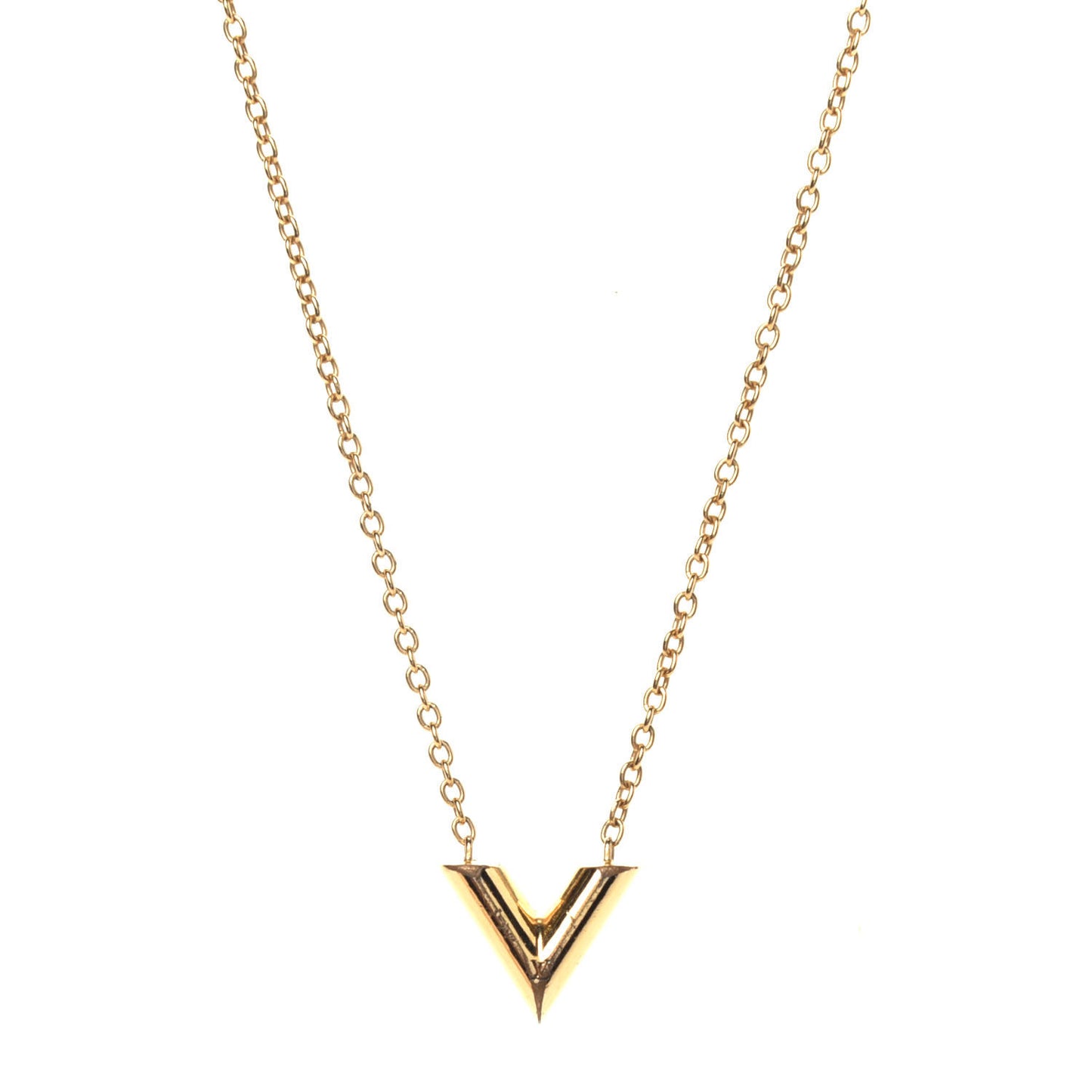 Essential V Necklace Gold