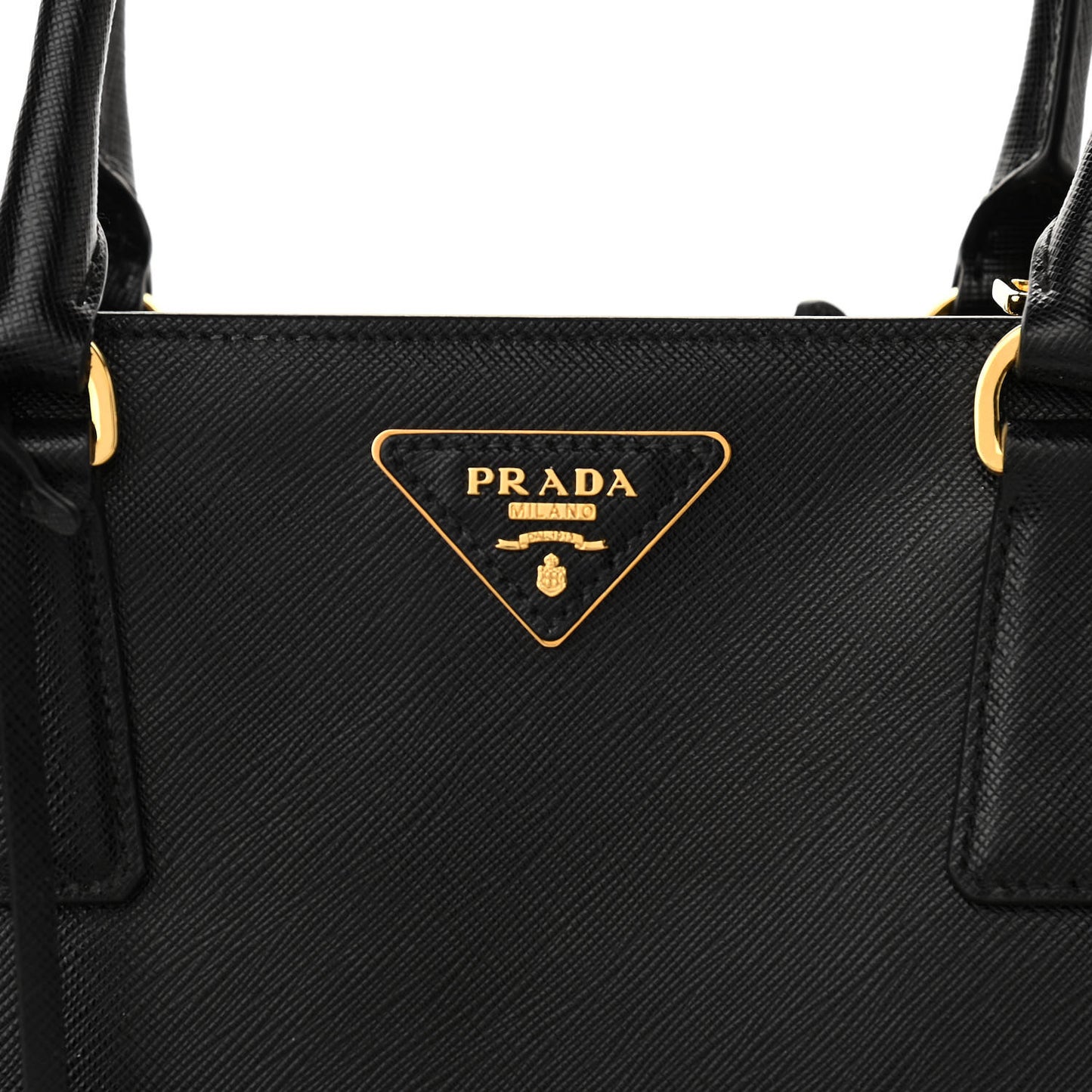 Saffiano Lux Medium Tote Black