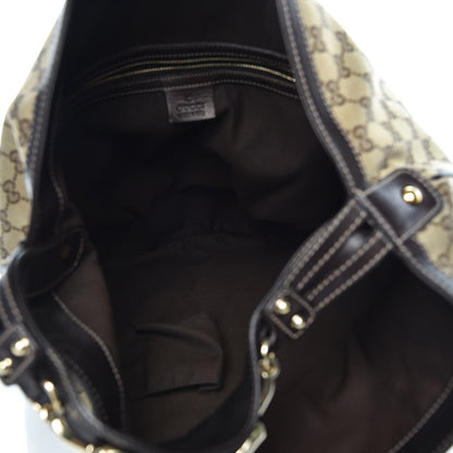 Gucci Monogram Large Wave Hobo Dark Brown 5 of 7