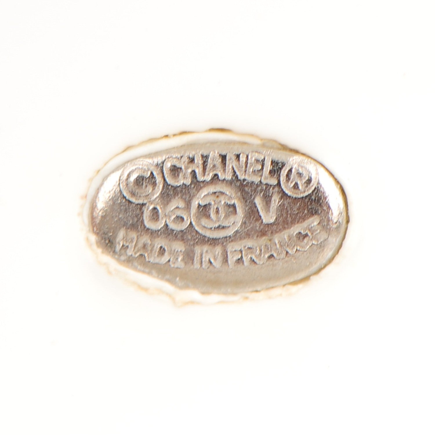 Chanel Resin CC Wide Cuff Black White 4 of 4