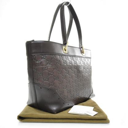 Gucci Guccissima Large Punch Tote Chocolate Brown 2 of 10