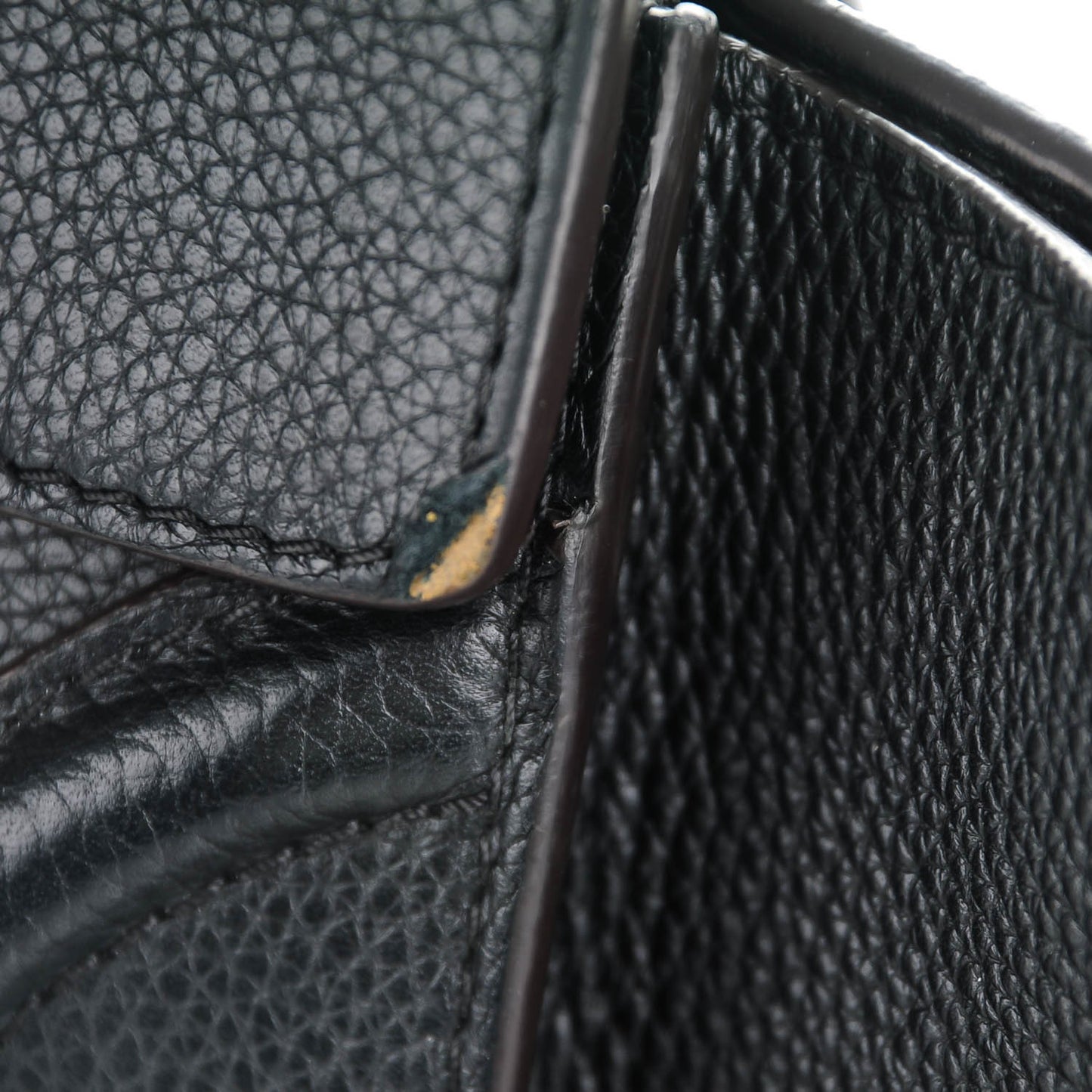 Drummed Calfskin Mini Luggage Black