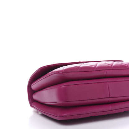 Chanel Lambskin Quilted Small Trendy CC Dual Handle Bag Dark Pink 6 of 10
