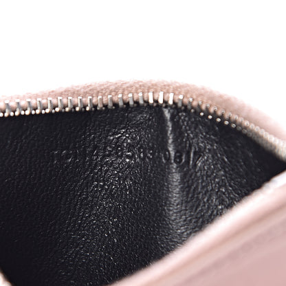 Saint Laurent Crocodile Embossed 5 Fragments Card Case Rose Antic 7 of 9