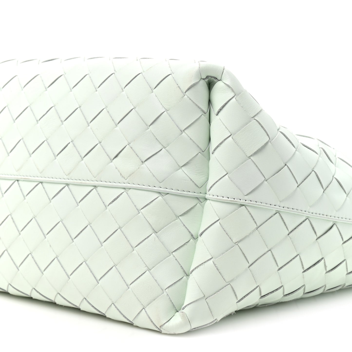 Calfskin Intrecciato Small Tote Bag Glacier