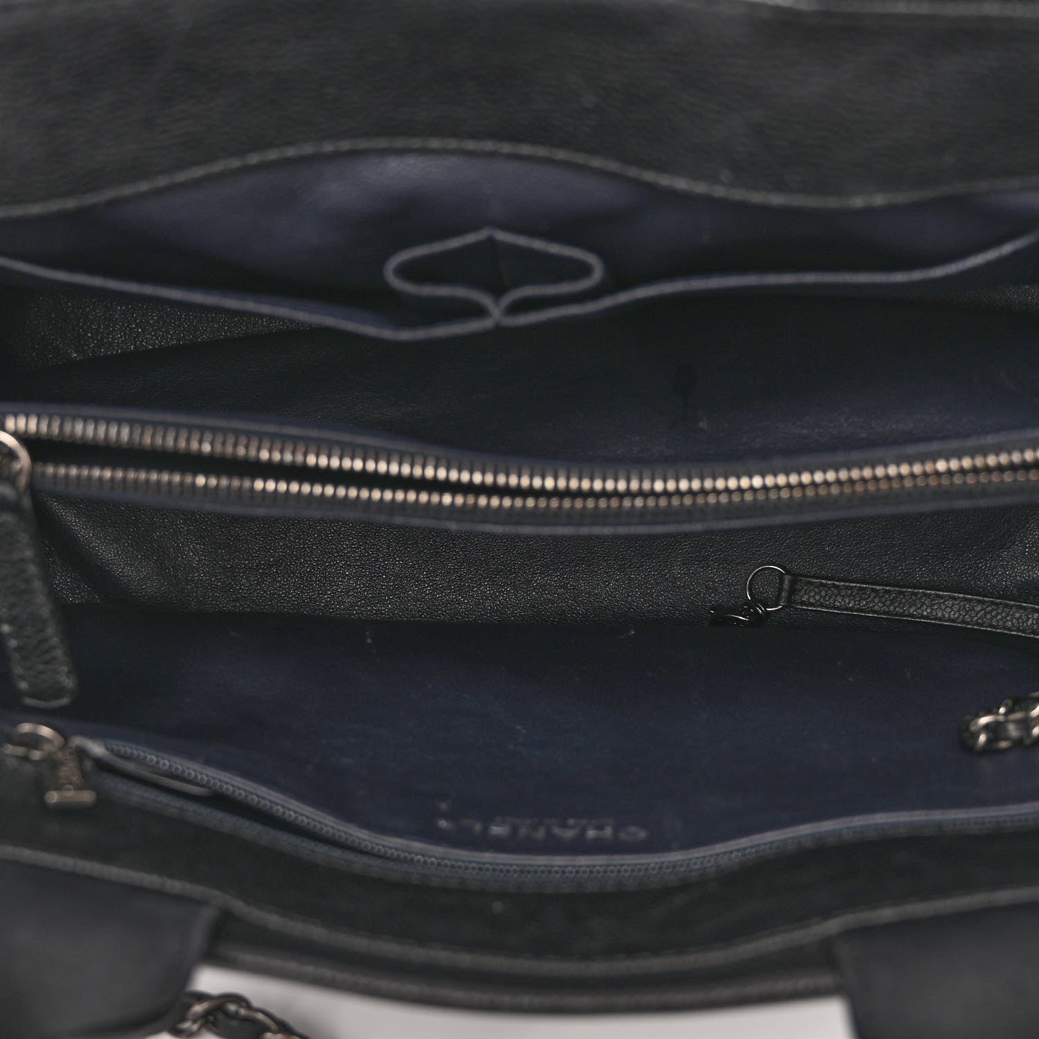Chanel Caviar Lambskin Quilted Large Coco Break Shopping Bag Black 5 of 11