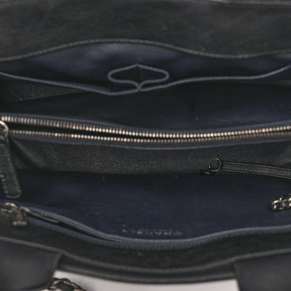 Chanel Caviar Lambskin Quilted Large Coco Break Shopping Bag Black 5 of 11