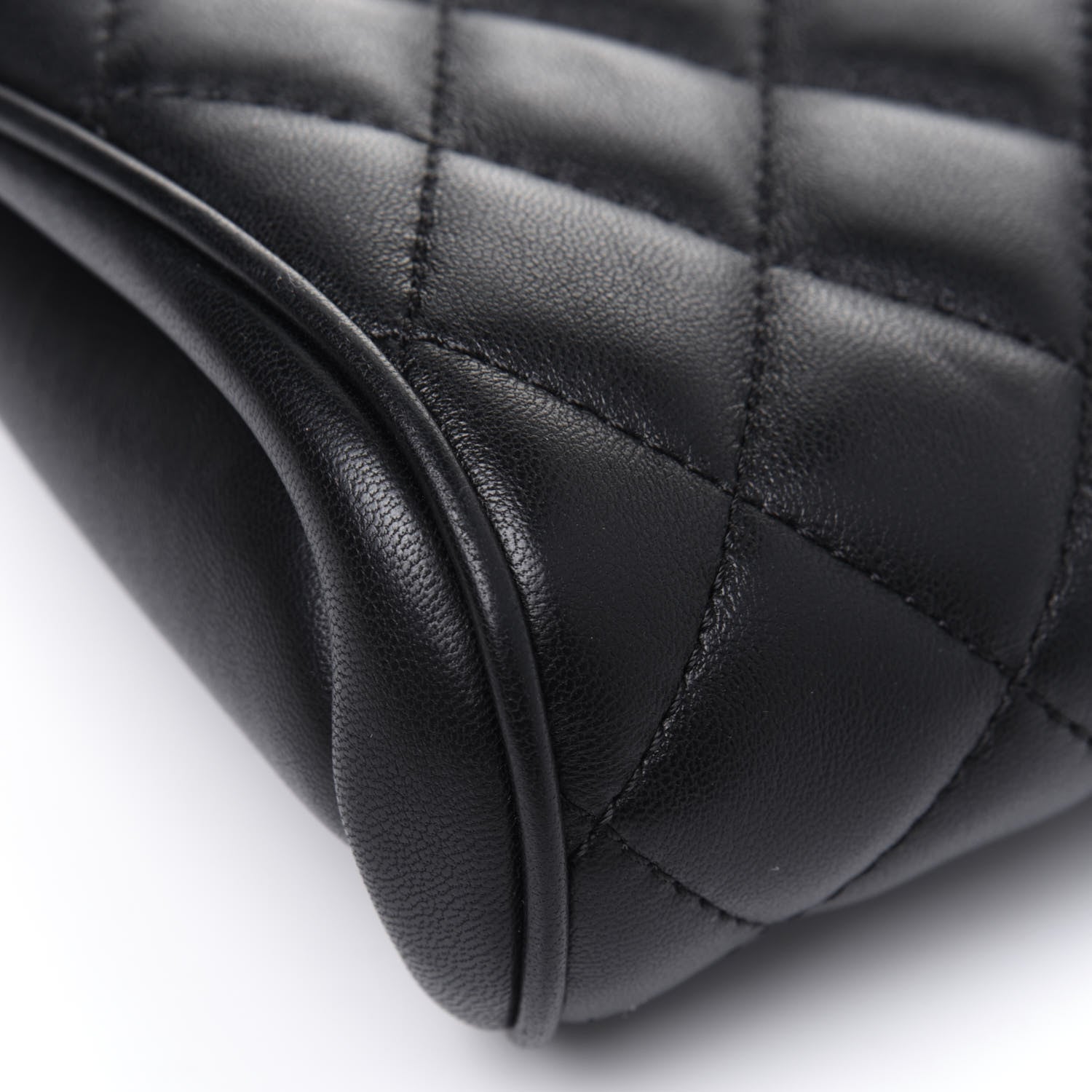 Chanel Lambskin Quilted Fold Up Again Clutch Black 16 of 17