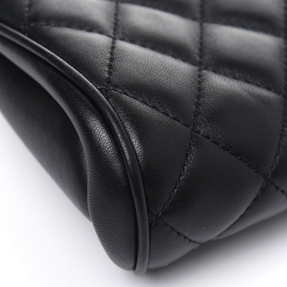 Chanel Lambskin Quilted Fold Up Again Clutch Black 16 of 17