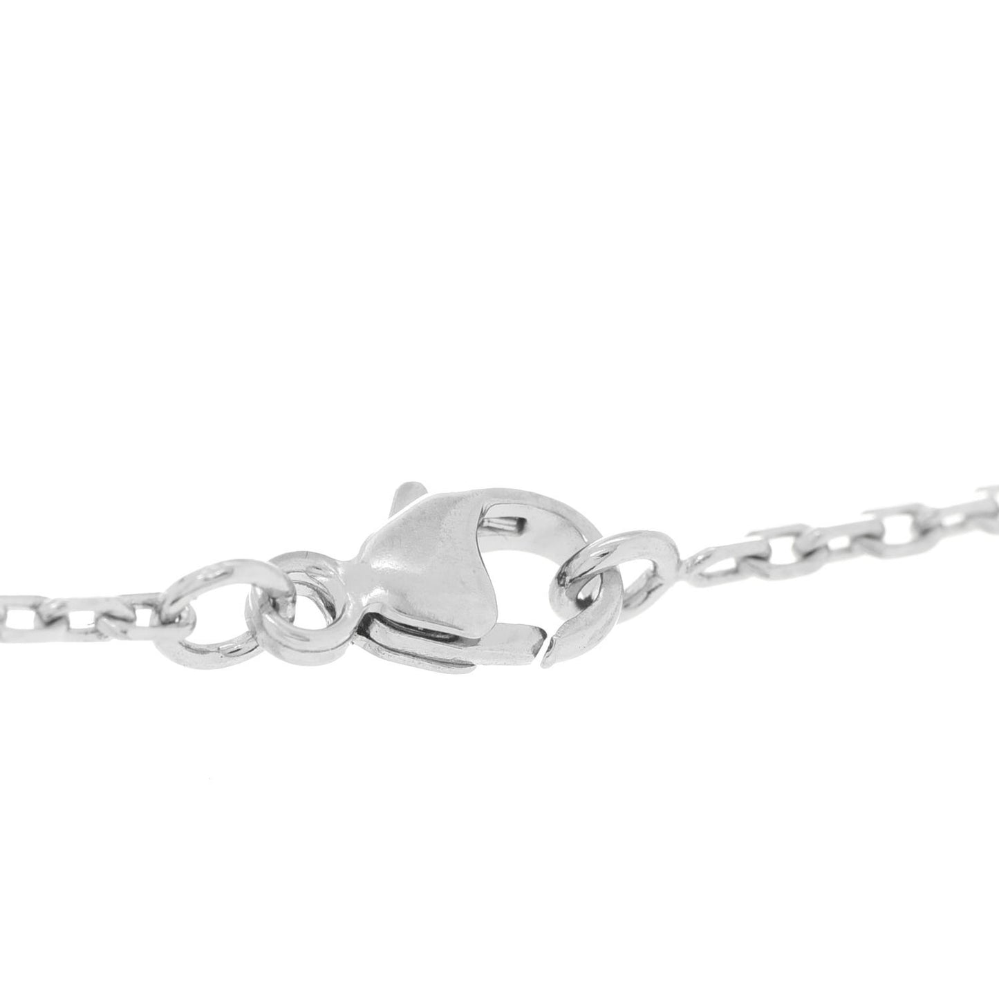 Lacquered Palladium Pop H Pendant Necklace Bleu Pastel