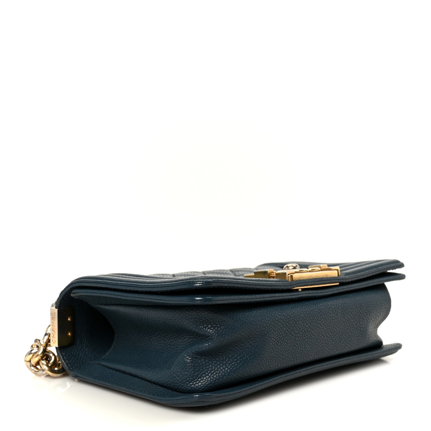 Chanel Caviar Quilted Small Boy Flap Blue 4 of 10