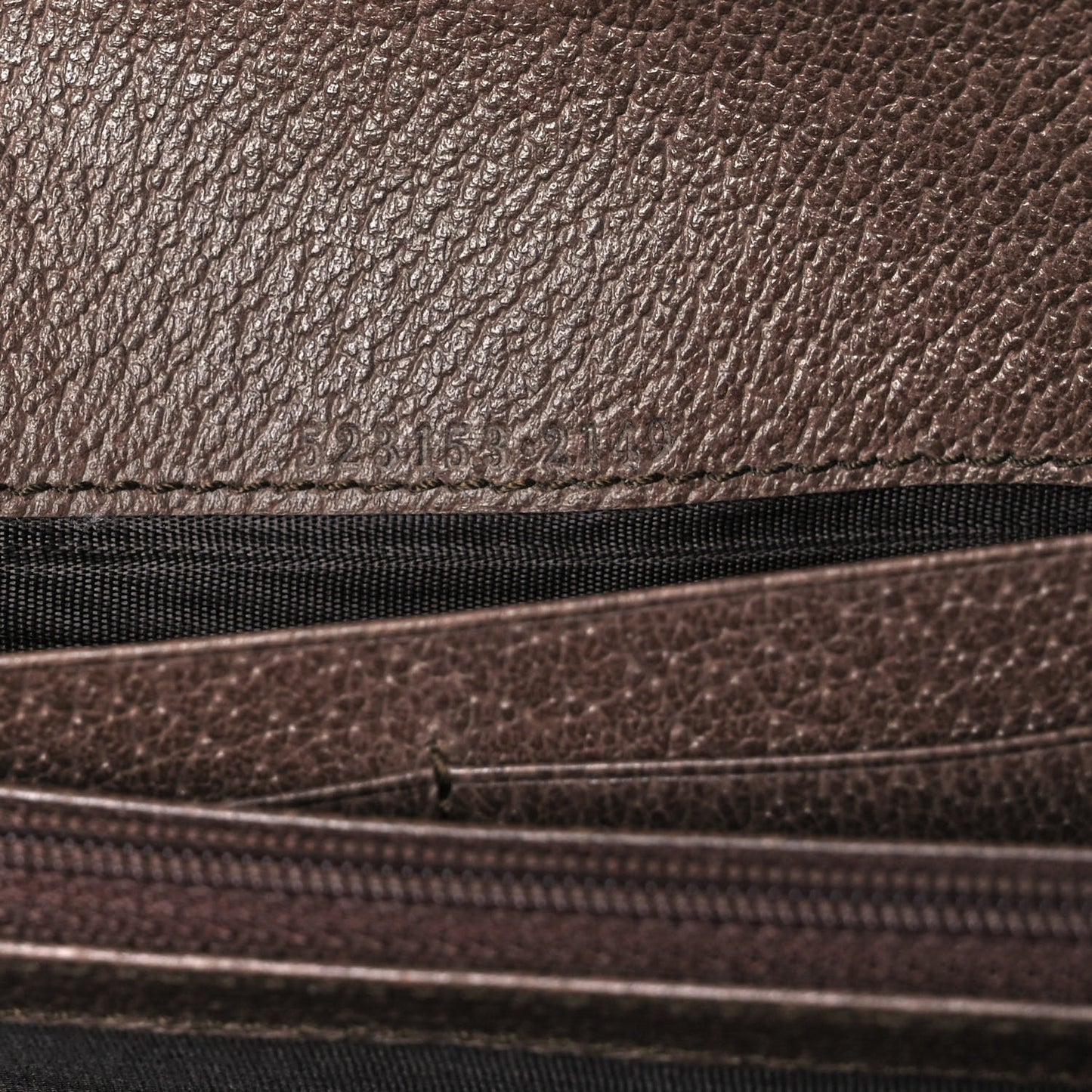 GG Supreme Monogram Web Ophidia Continental Wallet Brown