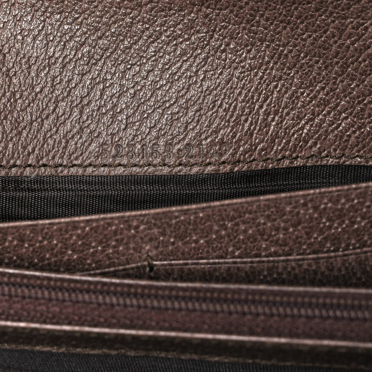 Gucci GG Supreme Monogram Web Ophidia Continental Wallet Brown 7 of 13