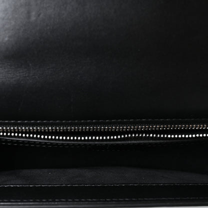 Gucci Senna Calfskin Petite GG Top Handle Shoulder Bag Black 4 of 9