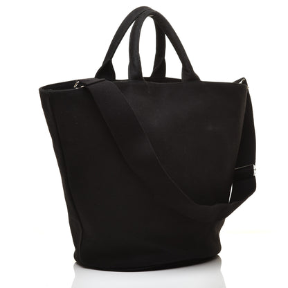 Prada Canapa Logo Bucket Tote Black 3 of 8